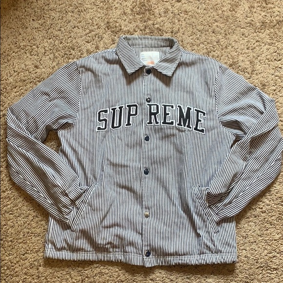 supreme denim coaches jacket